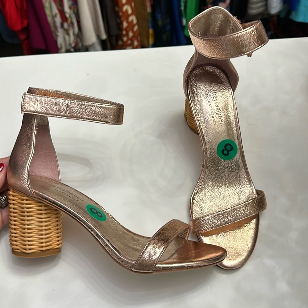 Jeffrey Campbell for Anthropologie rose gold heels